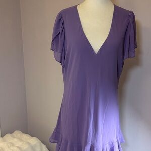 Ralph Lauren Lavender V-Neck Blouse